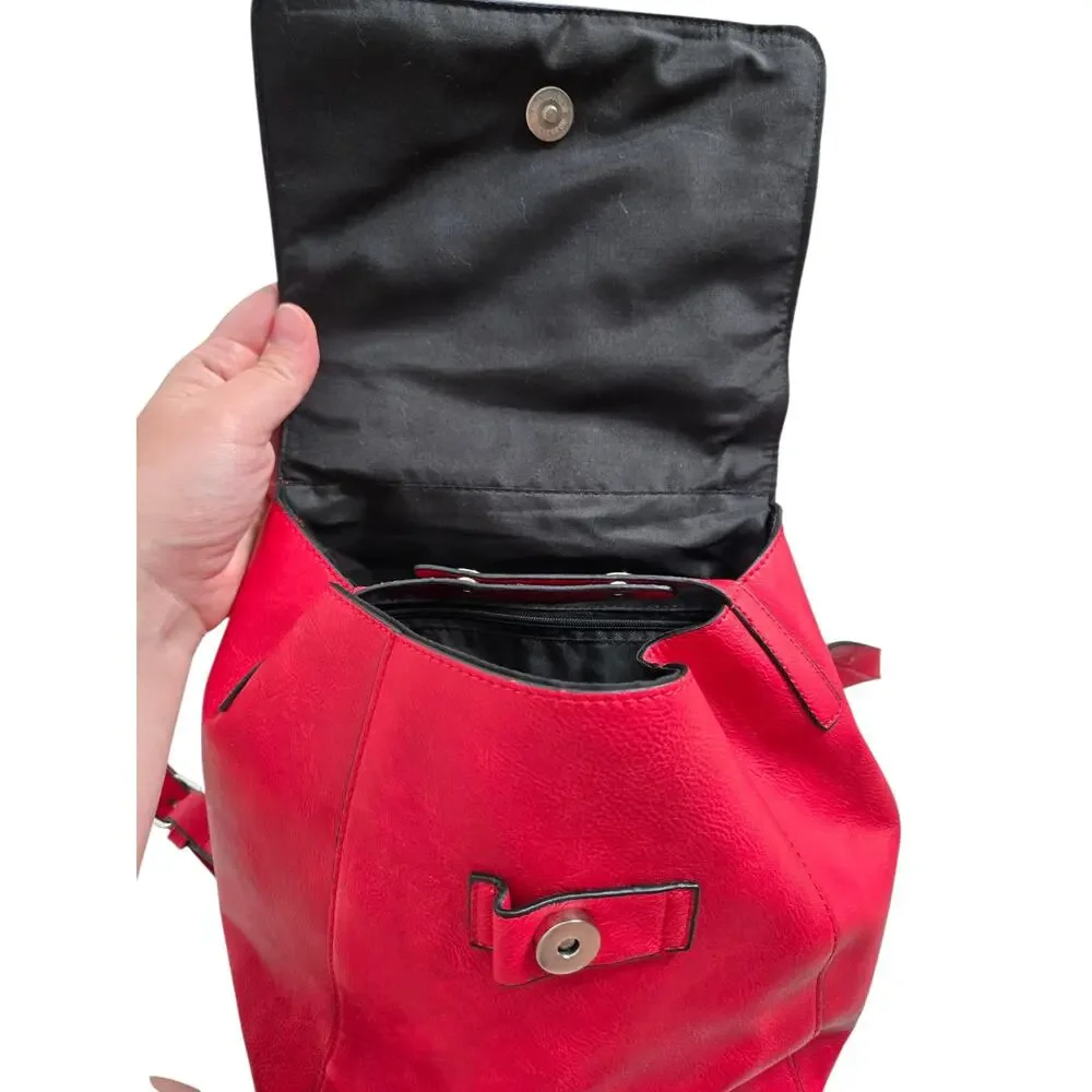 Hot Topic South Side Serpents Riverdale Red Faux Leather Mini Backpack